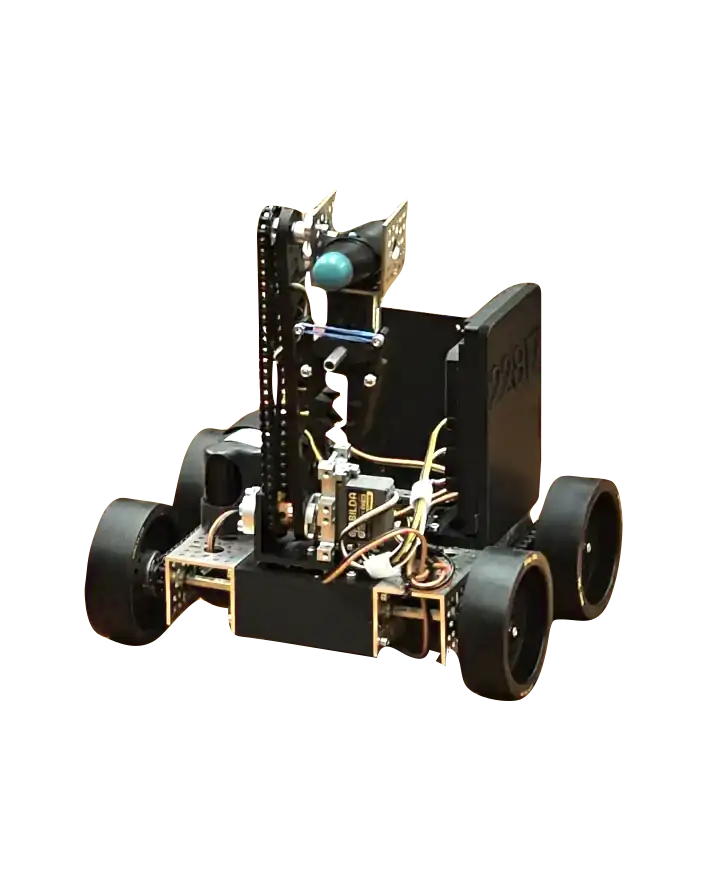 A photo of our Fire Fighting robot